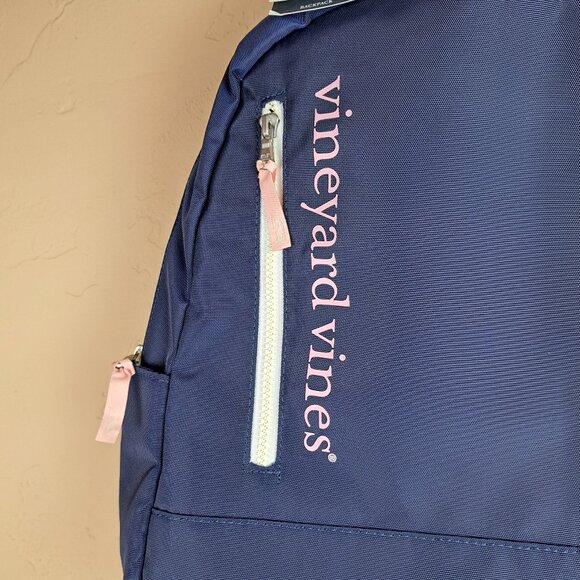 Vineyard Vines For Target Navy Blue and Light Pink Backpack NWT - Picture 10 of 16
